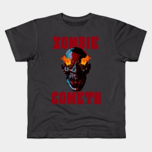 Halloween Zombie Cometh Kids T-Shirt